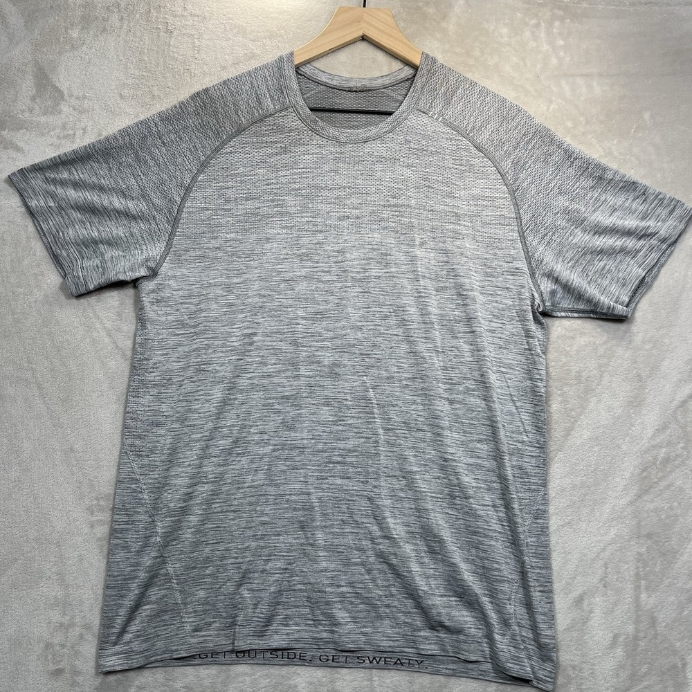Lululemon Shirt Metal Vent Tech Mens Large Gray Heathered